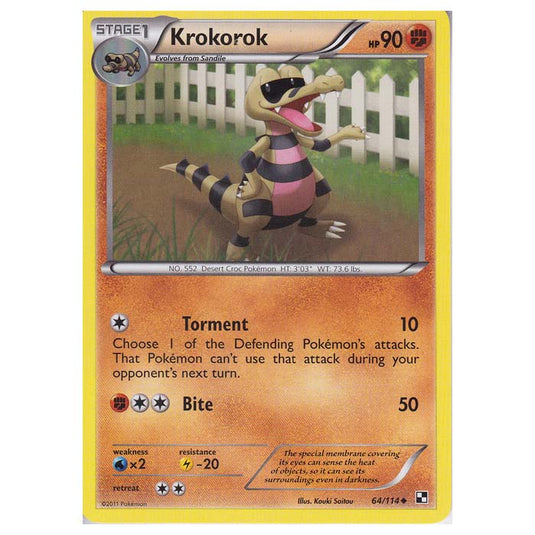 Pokemon - Black & White - Krokorok 64/114