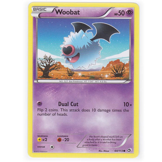 Pokemon - Black & White - Legendary Treasures - Woobat - 64/113