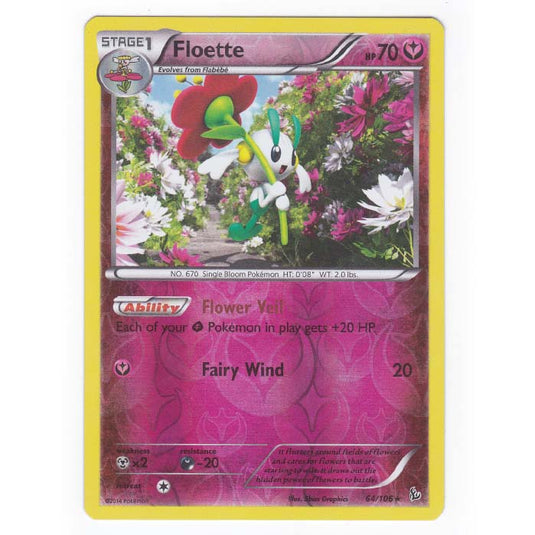 Pokemon - XY - Flashfire - (Reverse Holo) Floette - 64/106