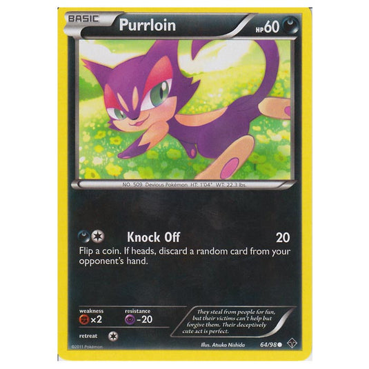 Pokemon - Black & White - Emerging Powers - Purrloin 64/98