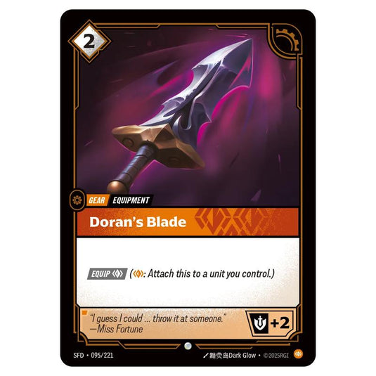 Riftbound: League of Legends TCG - Spiritforged - Doran's Blade - 095/221