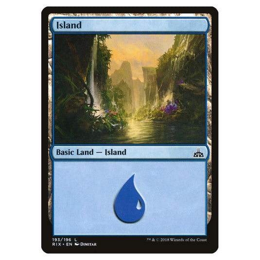 Magic The Gathering - Rivals Of Ixalan - Island - 193/196