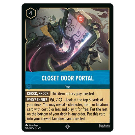 Lorcana - Attack of the Vine - Closet Door Portal (Super Rare) - 170/207