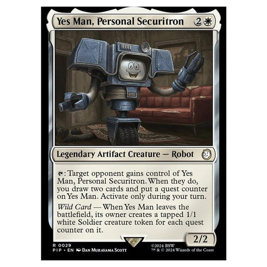 Magic The Gathering - Universes Beyond - Fallout - Yes Man, Personal Securitron - 0029