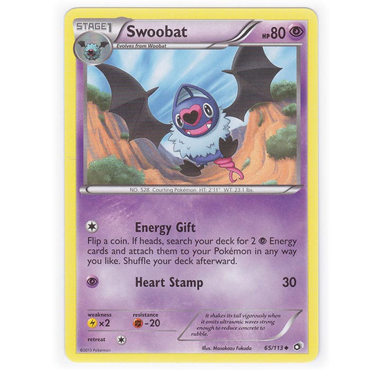 Pokemon - Black & White - Legendary Treasures - Swoobat - 65/113