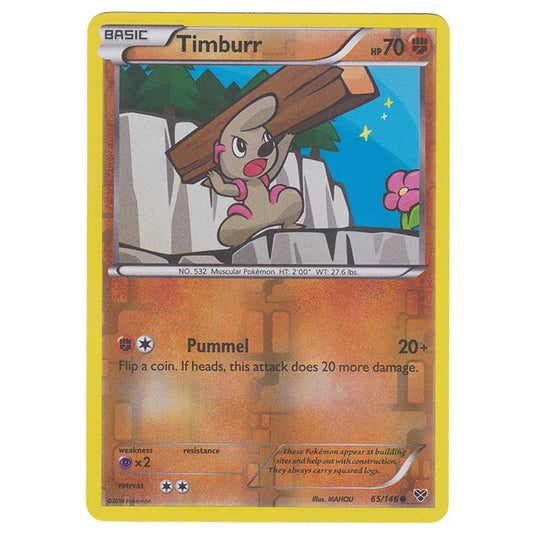 Pokemon - XY Base Set - (Reverse Holo) Timburr - 65/146