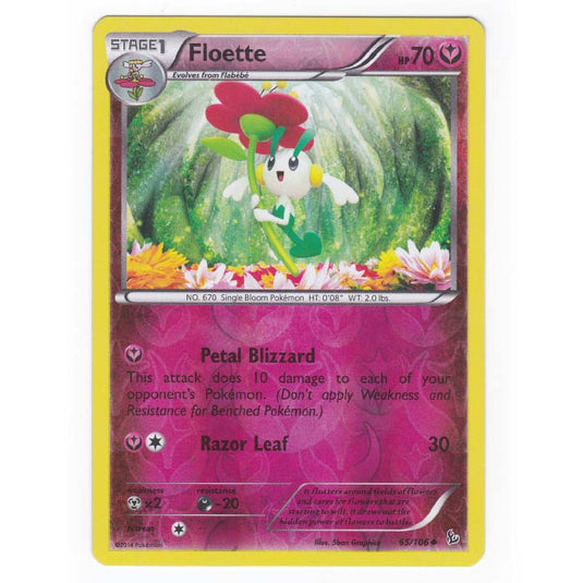 Pokemon - XY - Flashfire - (Reverse Holo) Floette - 65/106