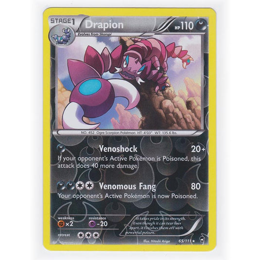 Pokemon - XY Furious Fists - (Reverse Holo) - Drapion - 65/111