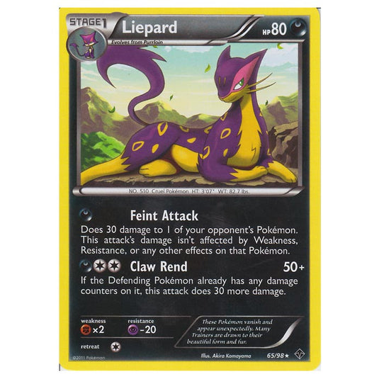 Pokemon - Black & White - Emerging Powers - Liepard 65/98