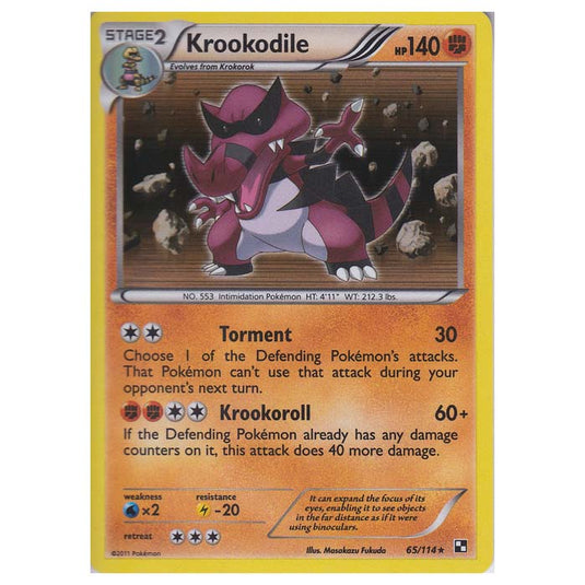 Pokemon - Black & White - Krookodile 65/114