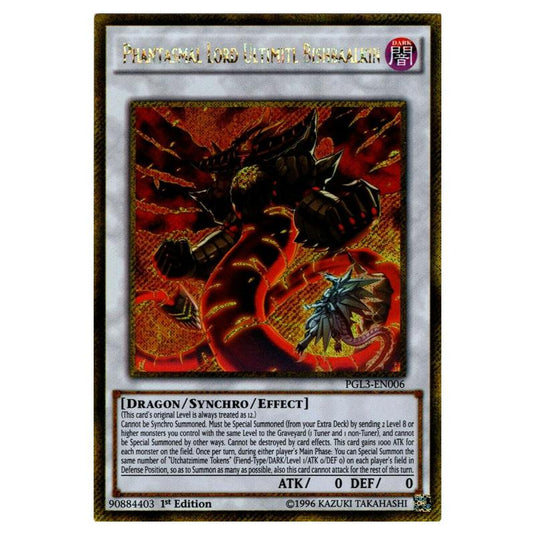 Yu-Gi-Oh! - Premium Gold - Infinite Gold - Phantasmal Lord Ultimitl Bishbaalkin (Gold Secret Rare) PGL3-EN006
