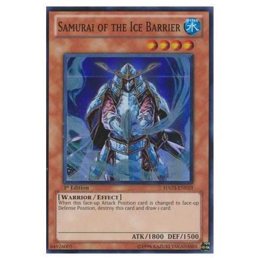 Yu-Gi-Oh! - Hidden Arsenal 3 - Samurai of the Ice Barrier (Super Rare) HA03-EN019