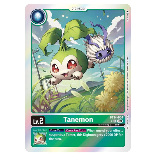 Digimon Card Game - Box Topper - Tanemon - BT14-004P