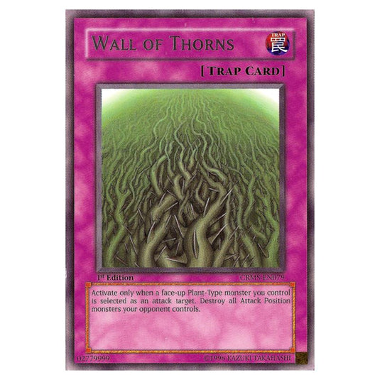 Yu-Gi-Oh! - Crimson Crisis - Wall of Thorns (Rare) CRMS-EN079