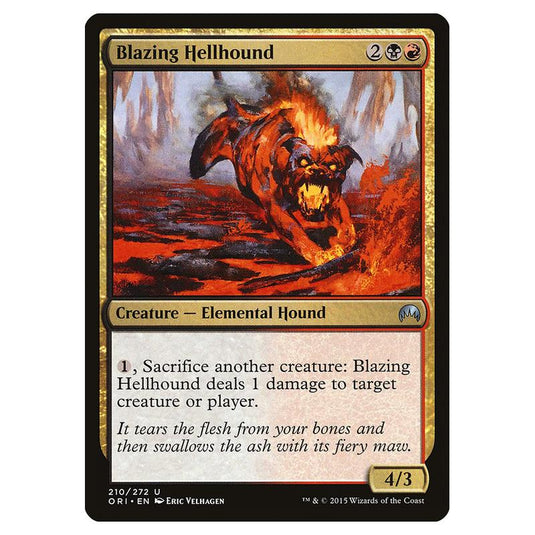 Magic The Gathering - Magic Origins - Blazing Hellhound - 210/272 (Foil)