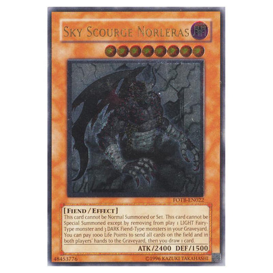 Yu-Gi-Oh! - Force of the Breaker - Sky Scourge Norleras (Ultimate Rare) FOTB-EN022