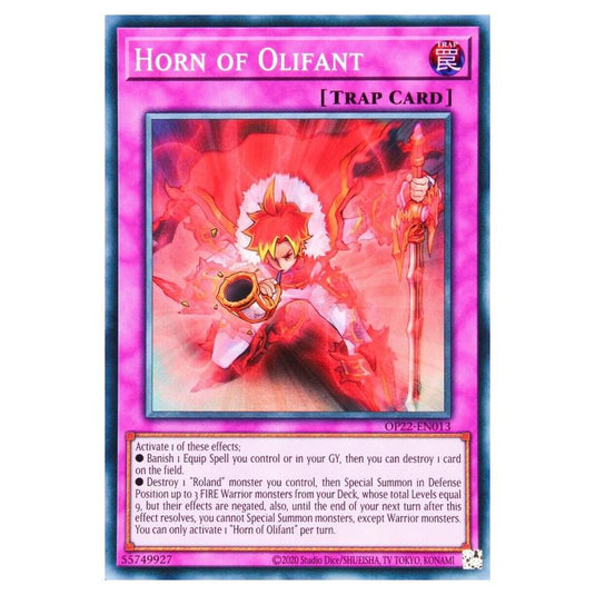 Yu-Gi-Oh! - OTS Tournament Pack 22 - Horn of Olifant (Super Rare) OP22-EN013