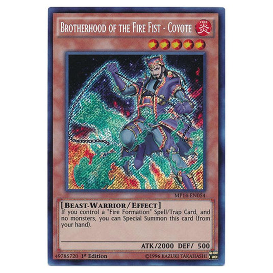 Yu-Gi-Oh! - 2014 Mega-Tin Mega Pack - Brotherhood of the Fire Fist - Coyote (Secret Rare) MP14-EN054