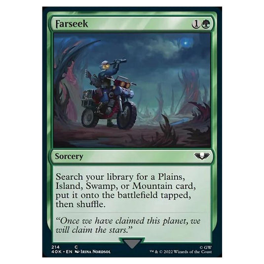 Magic The Gathering - Universes Beyond - Warhammer 40k - Farseek - 214/168