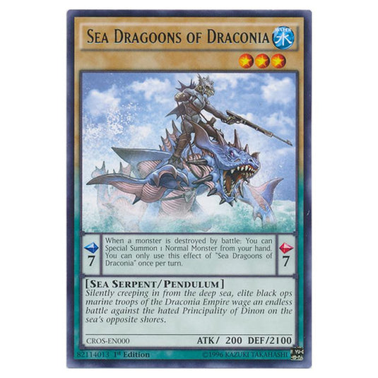 Yu-Gi-Oh! - Crossed Souls - Sea Dragoons of Draconia (Rare) CROS-EN000