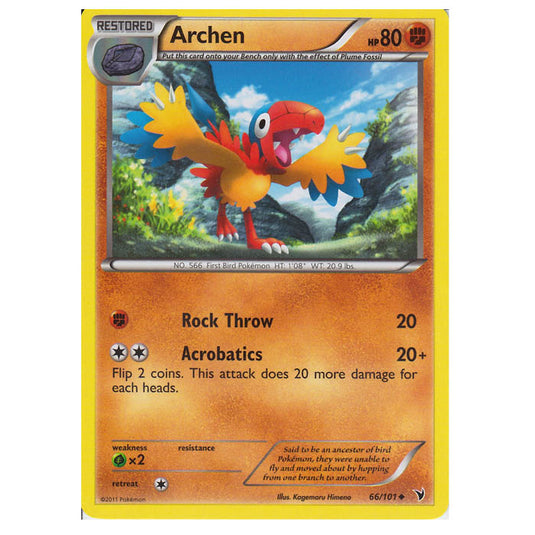 Pokemon - Black & White - Noble Victories - Archen 66/101