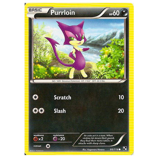 Pokemon - Black & White - Purrloin 66/114