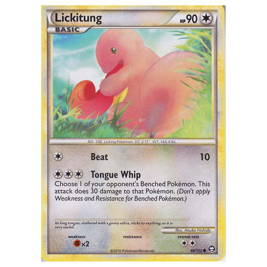 Pokemon - HGSS - Triumphant - Lickitung 66/102