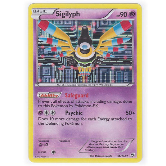 Pokemon - Black & White - Legendary Treasures - Sigilyph - 66/113