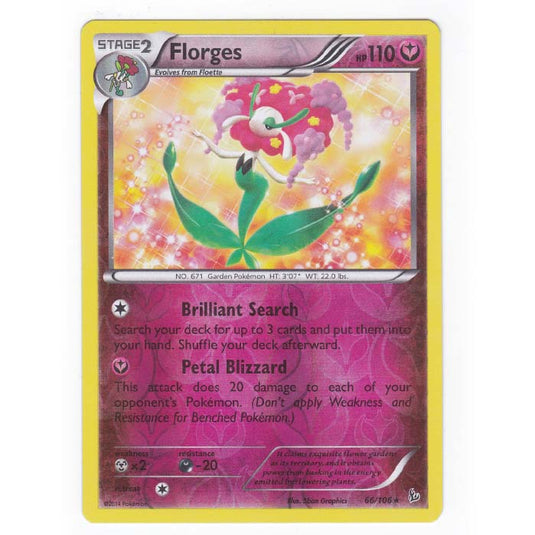 Pokemon - XY - Flashfire - (Reverse Holo) Florges - 66/106