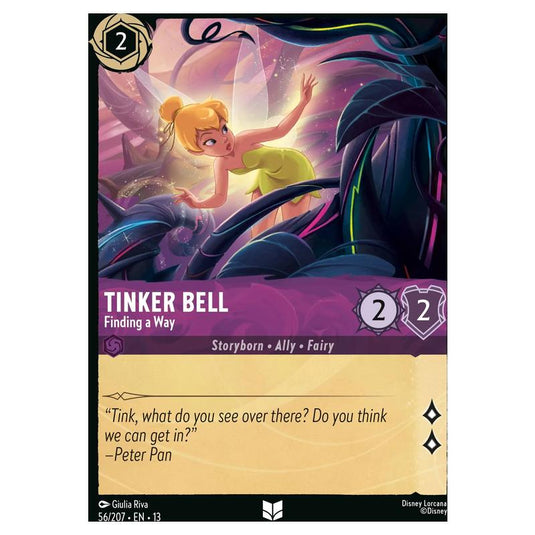 Lorcana - Attack of the Vine! - Tinker Bell - Finding a Way (Uncommon) - 56/207