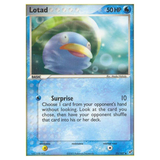 Pokemon - EX Deoxys - Lotad - 035/107