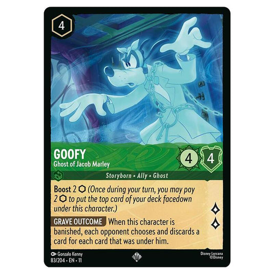 Lorcana - Winterspell - Goofy - Ghost of Jacob Marley (Super Rare) - 083/204