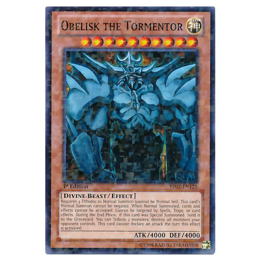 Yu-Gi-Oh! - Battle Pack 2 - War of the Giants - Obelisk the Tormentor (Mosaic Rare) BP02-EN125