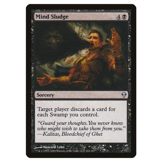 Magic The Gathering - Zendikar - Mind Sludge - 102/249 (Foil)