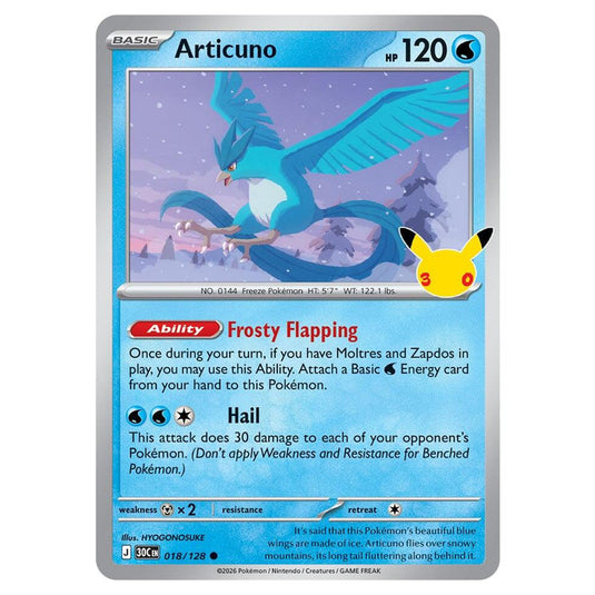 Pokemon - 30th Celebration - Articuno - 018/128