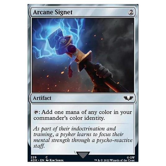 Magic The Gathering - Universes Beyond - Warhammer 40k - Arcane Signet - 229/168