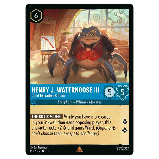 Lorcana - Attack of the Vine - Henry J. Waternoose III - Chief Executive Officer (Rare) - 163/207
