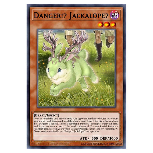 Yu-Gi-Oh! - 2019 Gold Sarcophagus Tin Mega Pack - Danger!? Jackalope? (Prismatic Secret Rare) MP19-EN139
