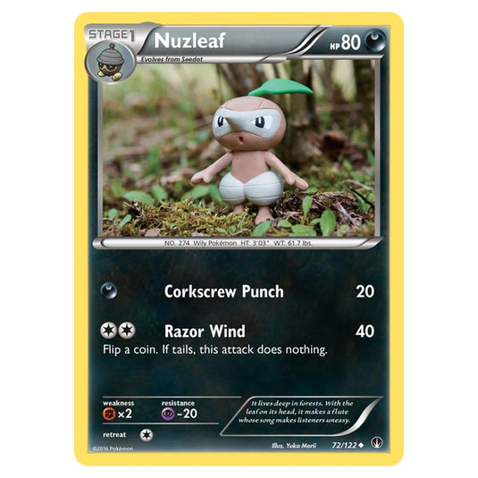 Pokemon - XY - Breakpoint - Nuzleaf - 72/122 (Reverse Holo)
