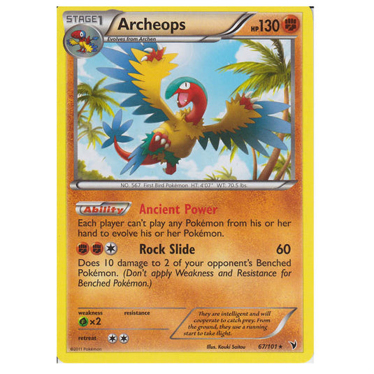 Pokemon - Black & White - Noble Victories - Archeops 67/101