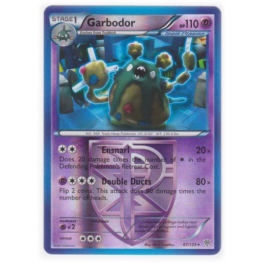 Pokemon - Black & White - Plasma Storm (Reverse Holo) - Garbodor - 67/135