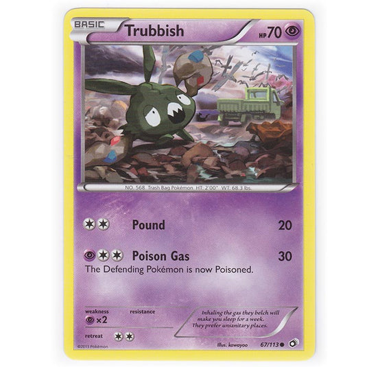 Pokemon - Black & White - Legendary Treasures - Trubbish - 67/113