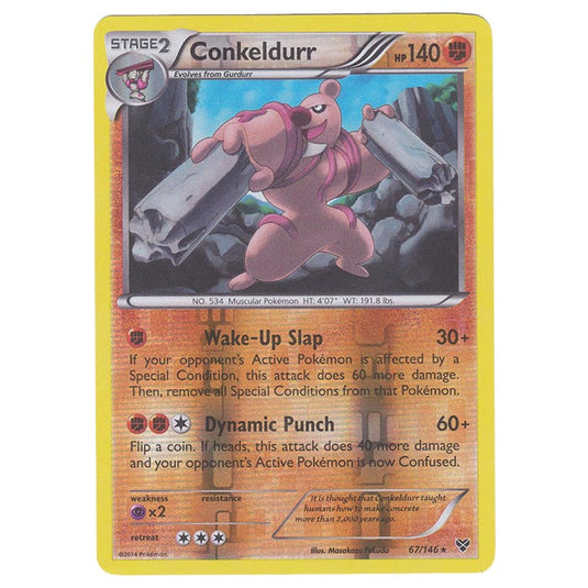 Pokemon - XY Base Set - (Reverse Holo) Conkeldurr - 67/146