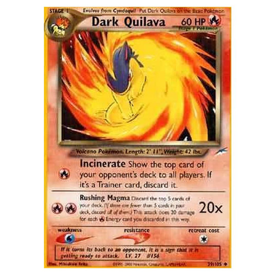 Pokemon - Neo Destiny - Dark Quilava - 039/105