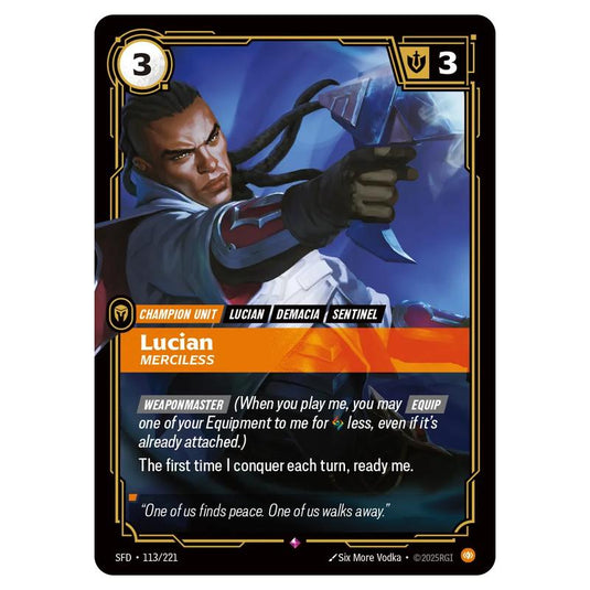 Riftbound: League of Legends TCG - Spiritforged - Lucian - Merciless - 113/221