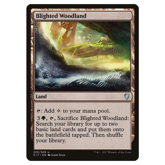 Magic The Gathering - Commander 2017 - Blighted Woodland - 235/309