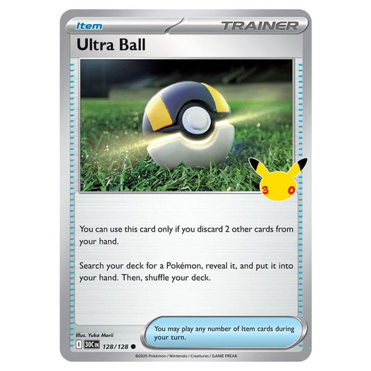 Pokemon - 30th Celebration - Ultra Ball - 128/128