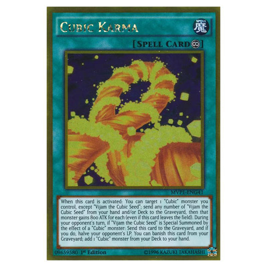 Yu-Gi-Oh! - Yu-Gi-Oh! The Dark Side of Dimensions Movie Pack - Gold Edition - Cubic Karma (Gold Rare) MVP1-ENG41