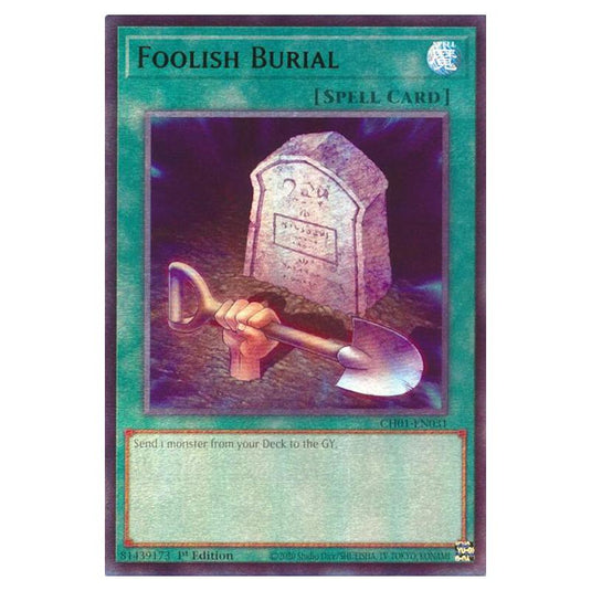 Yu-Gi-Oh! - The Chronicles Deck - The Fallen & The Virtuous - Foolish Burial (Ultra Rare) - CH01-EN031