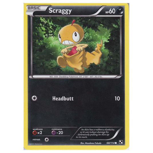 Pokemon - Black & White - Scraggy 68/114